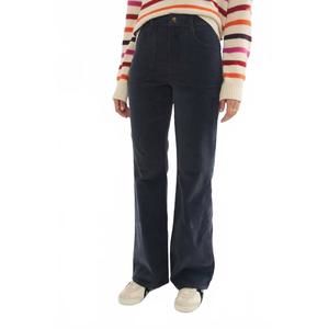 NEW MARINE LAYER bridget corduroy flare jeans in india ink